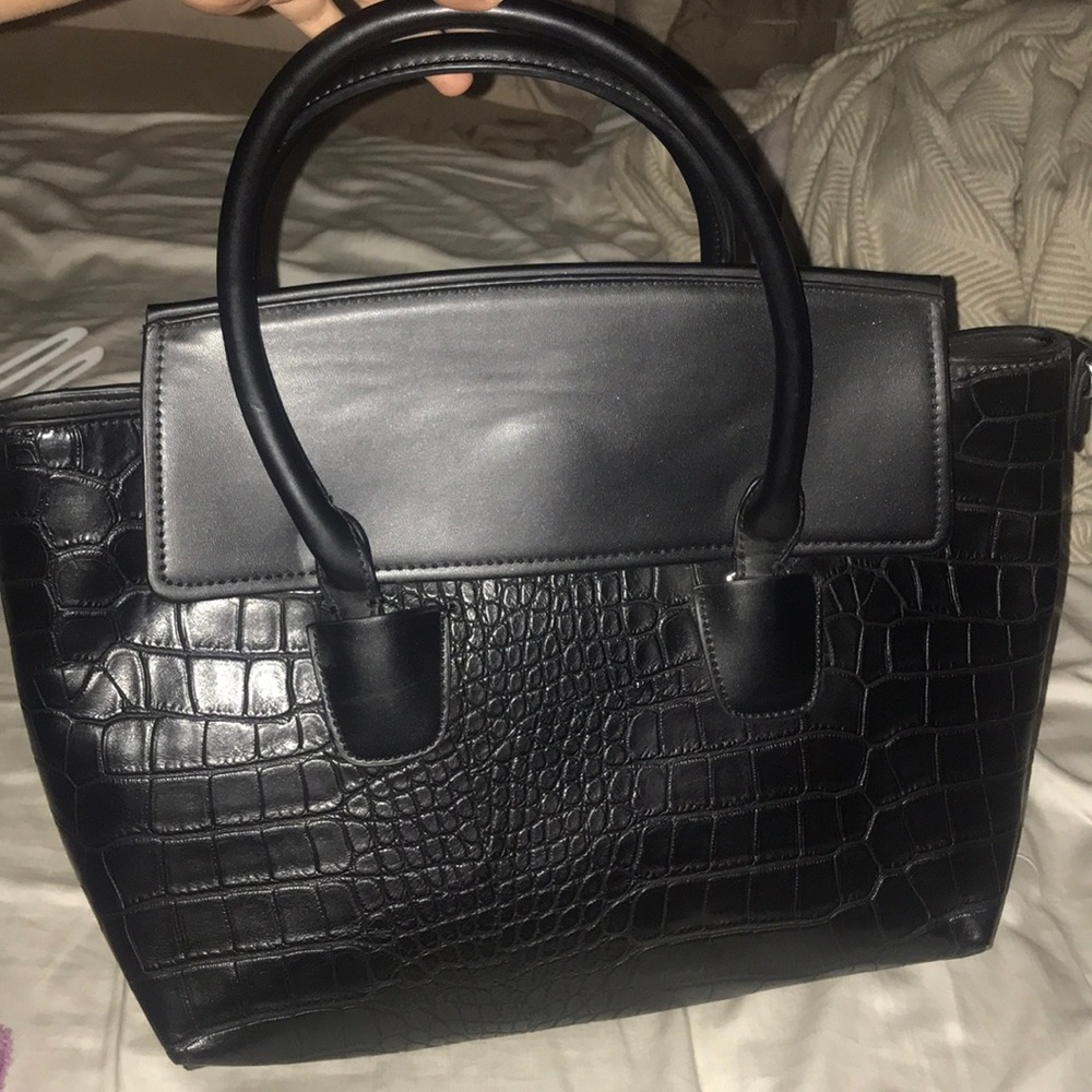 Zara Black leather bag